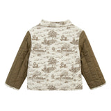 Country Toile Quilted Coat