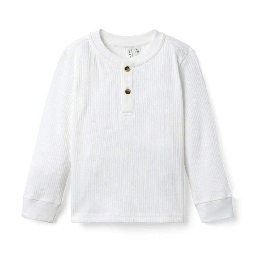 Henley Tee, white