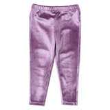 Girls Velour Legging - Lavender
