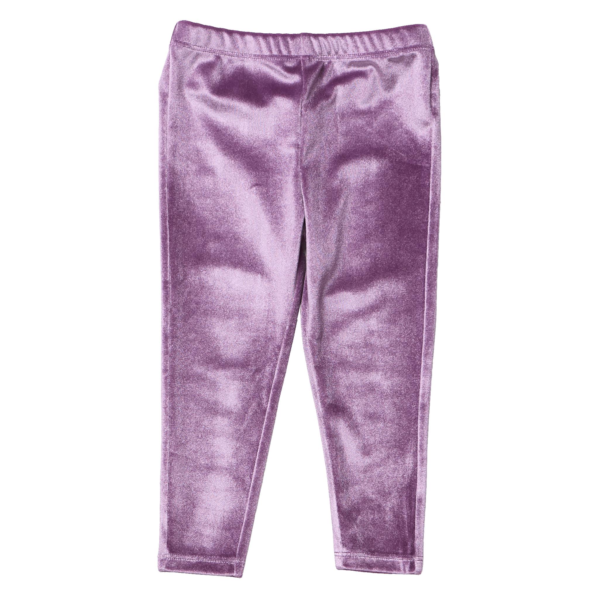 Girls Velour Legging - Lavender
