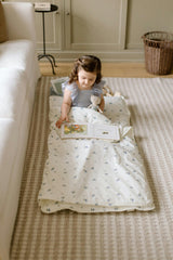 Organic Toddler Nap Roll-N-Rest Mat Set (Blueberry)