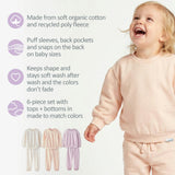 CARI 6-Piece Puff Sleeve Sweatsuit