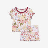 Kristiana Lettuce Edge Top Short Set