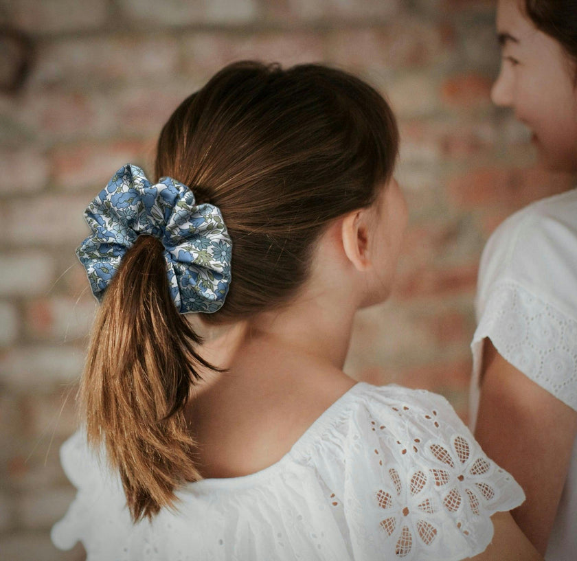 Scrunchies, Liberty of London Blue Florals Bundle Set