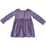 Long Sleeve Henley Dress Christmas Dogs