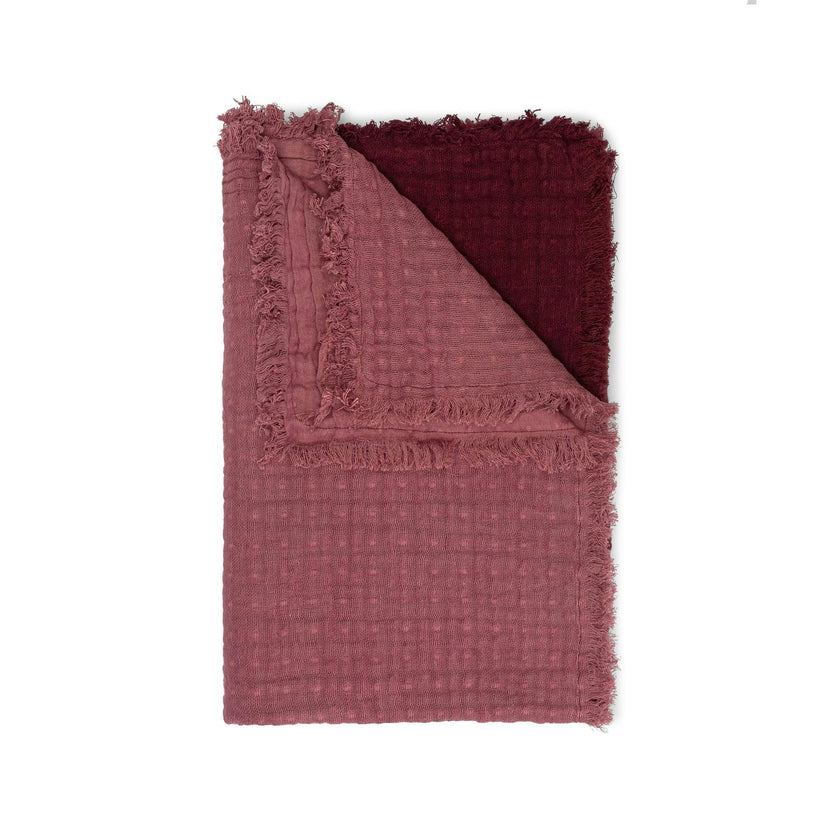 Multi-Layer Cotton Muslin Baby Blanket (Orchid Ombre)