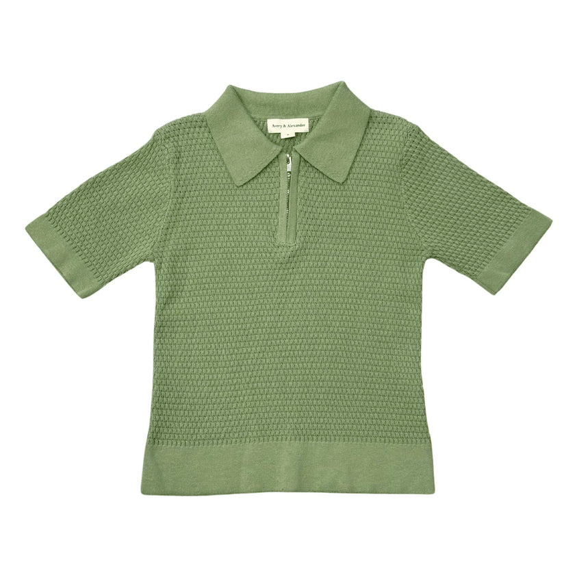 Boys Sweater Top in Aloe