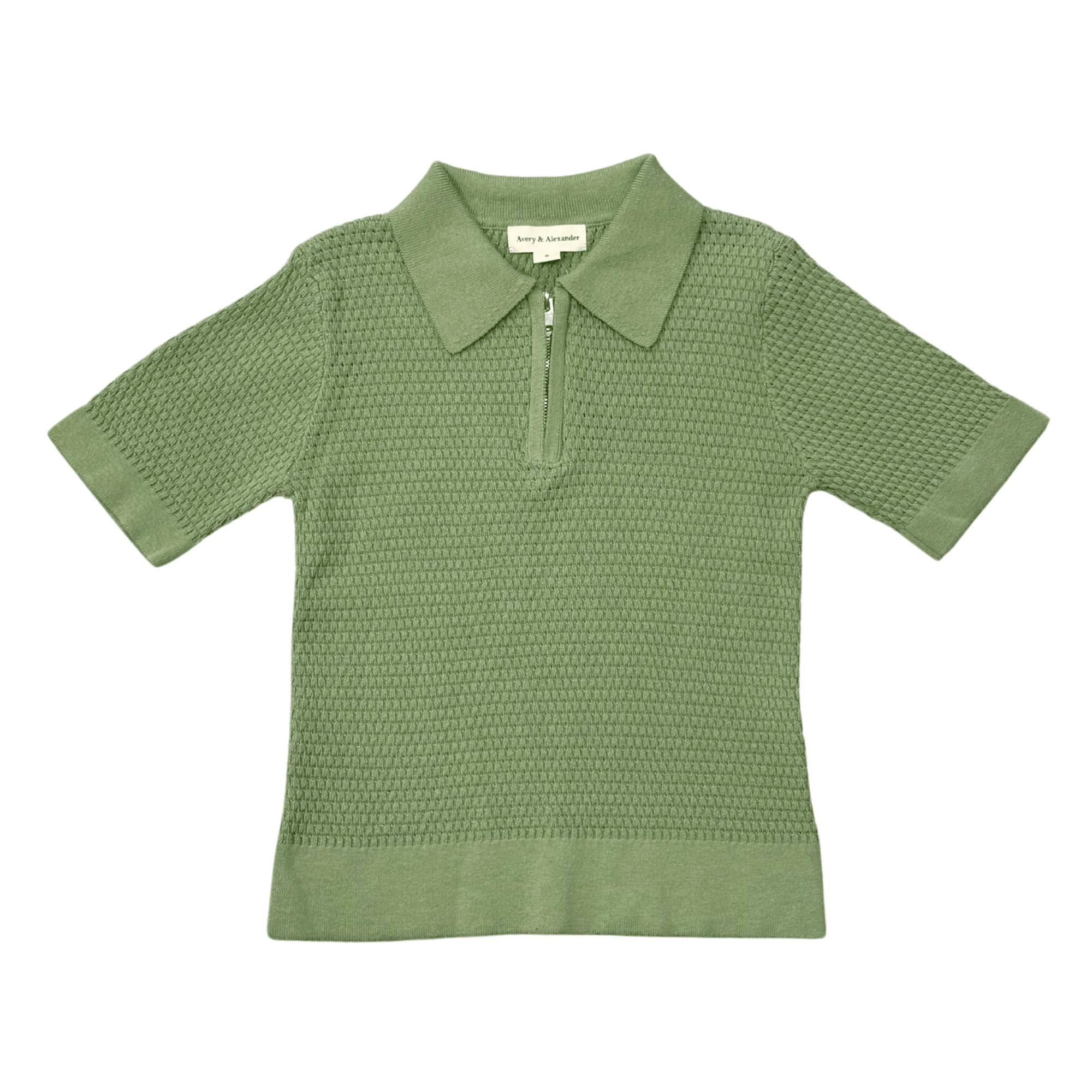 Boys Sweater Top in Aloe