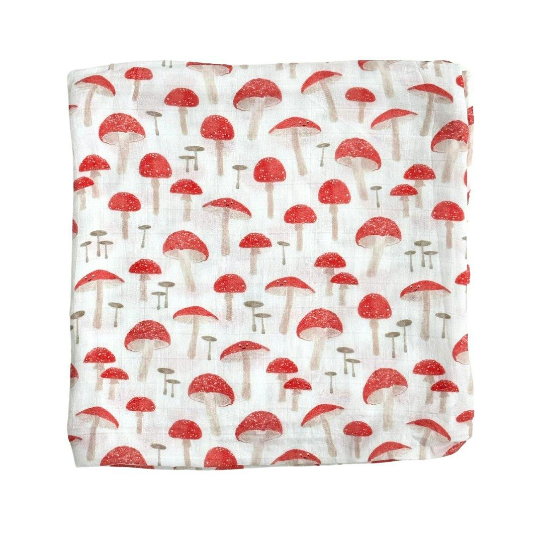 Bamboo Muslin Swaddle Blanket in The Fun-gis