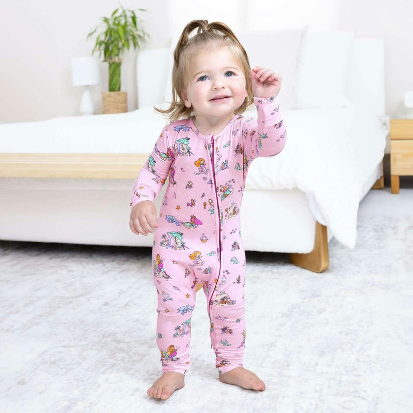 Mermaid Lagoon Bamboo Convertible Footie