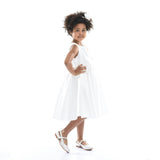 White Denali Satin Dress