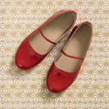 Sasha Ballet Flat | Red Leather