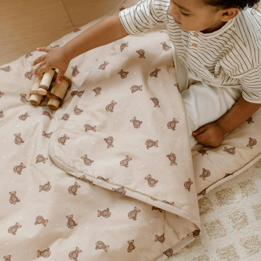 Organic Toddler Nap Roll-N-Rest Mat Set