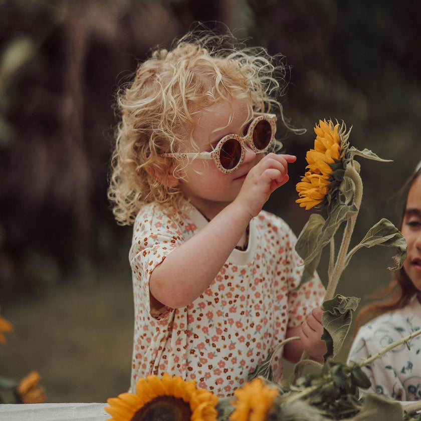 Oversized T-Shirt | Organic Cotton Jersey - Sunset Meadow