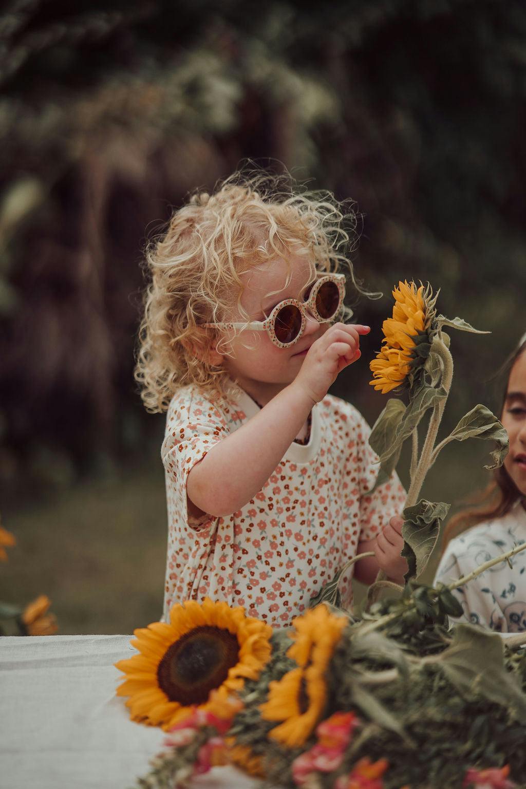 Oversized T-Shirt | Organic Cotton Jersey - Sunset Meadow