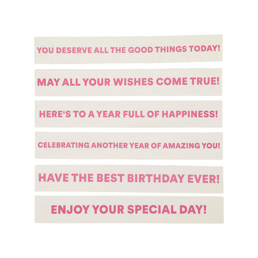 Birthday Candle Confetti Party Crackers (6 count)
