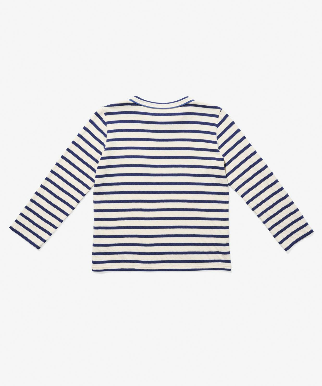 Edward T-Shirt, Navy Stripe