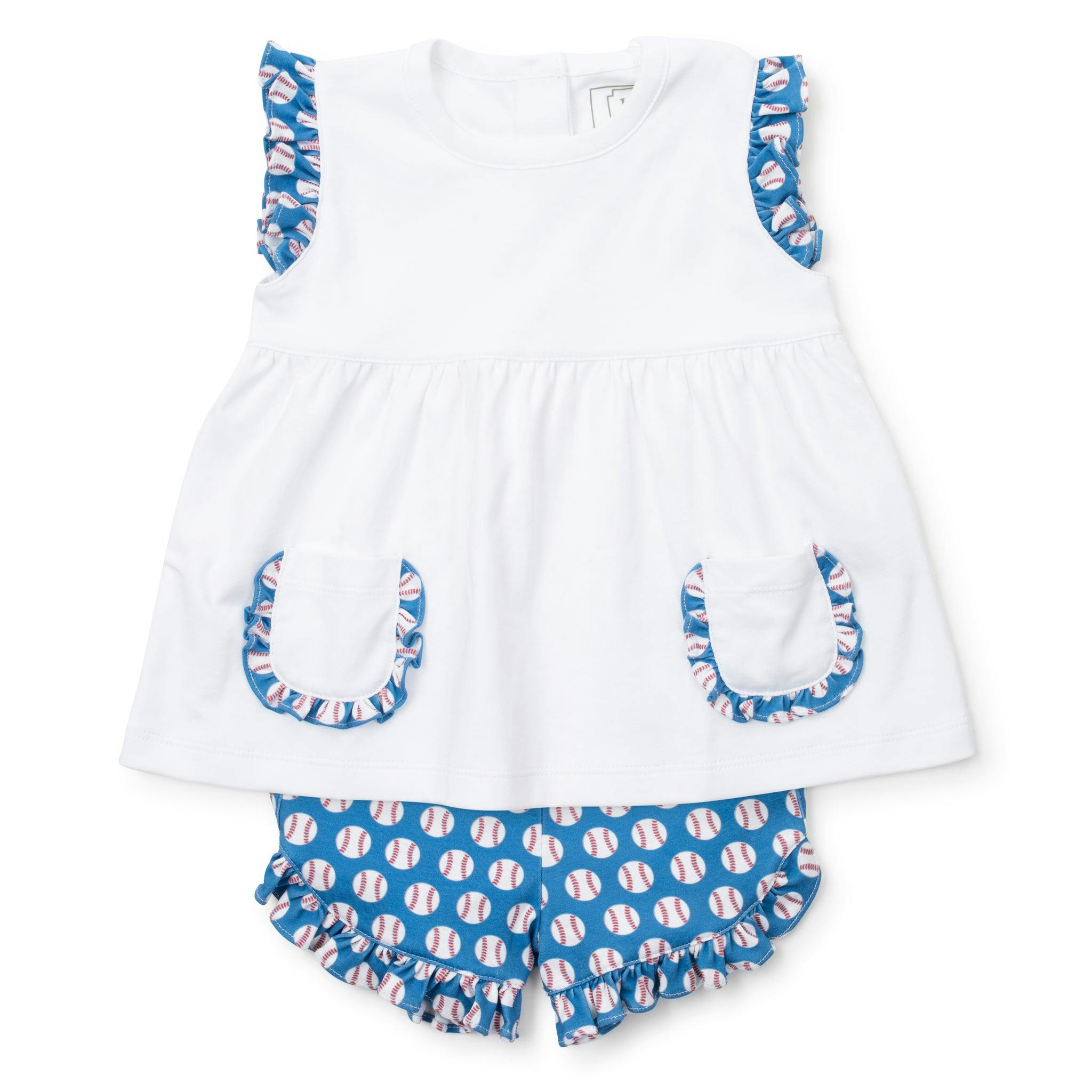 Gentry Girls' Short Set Baseball Grand Slam