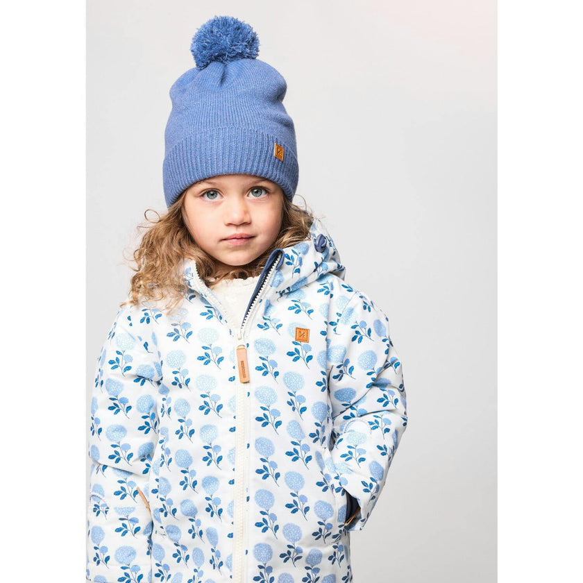 Kids Knit Winter Hat with Knit Pom