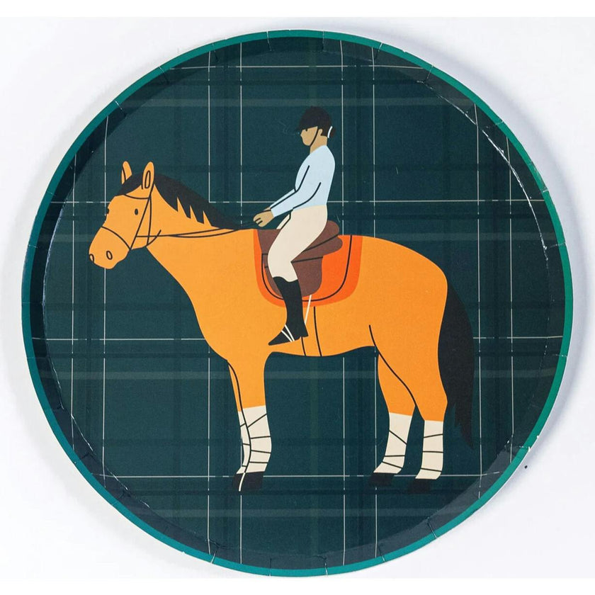 Party Dessert Plates - Equestrian Collection (x12)