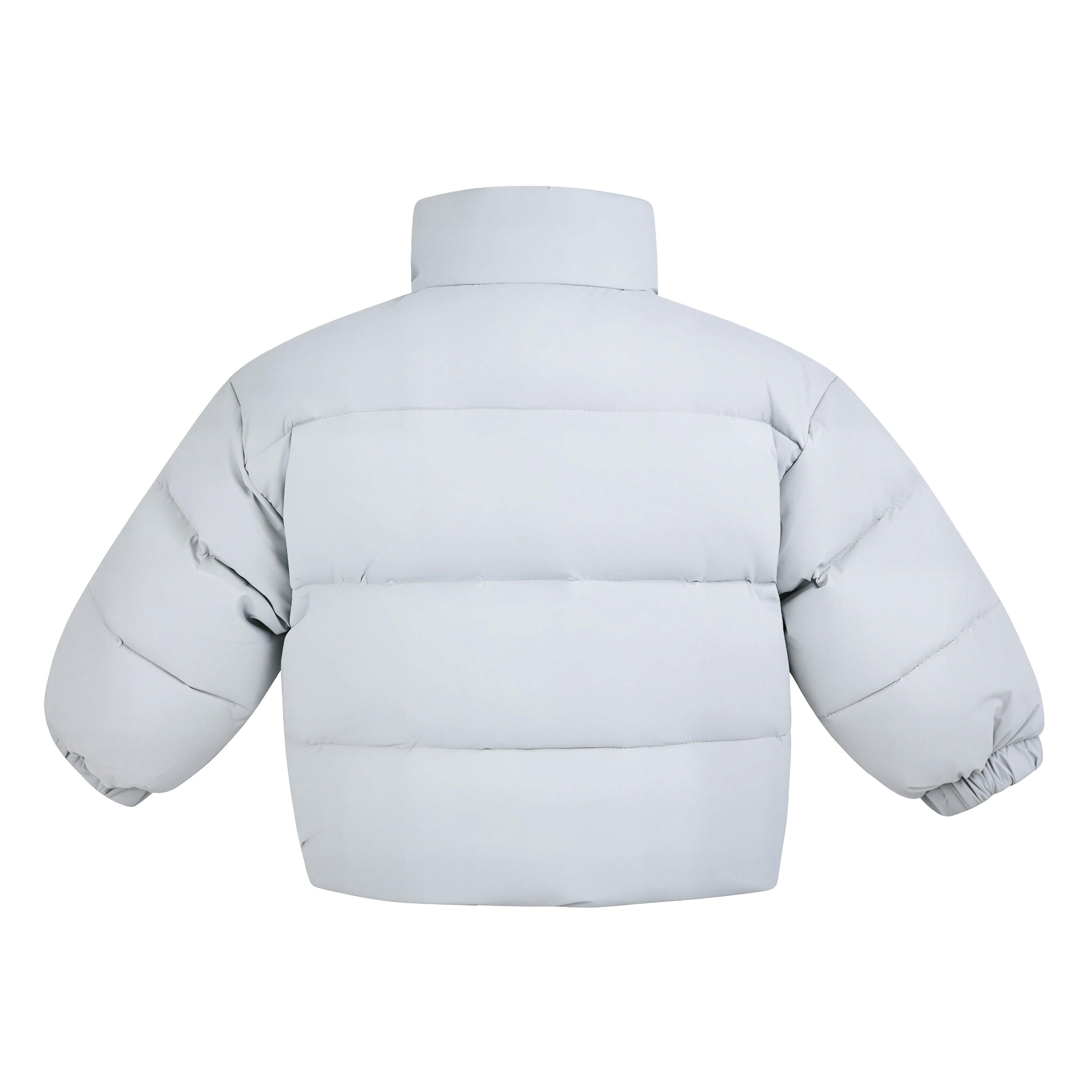 Blue Hooded Puffer Jacket