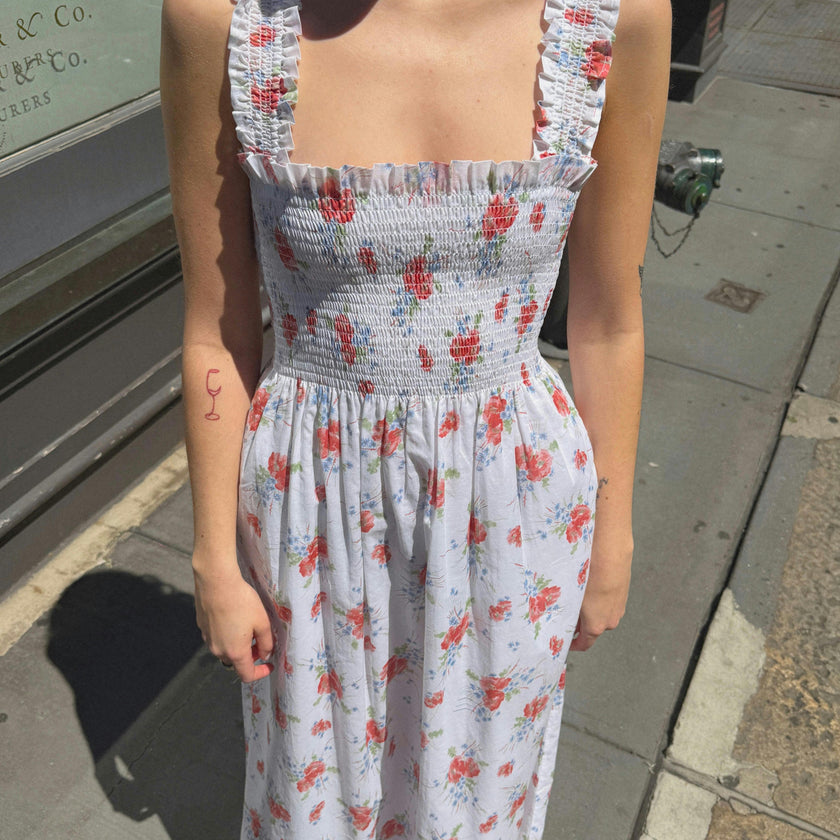 The Ashlyn Nap Dress - Sunburst Blossoms