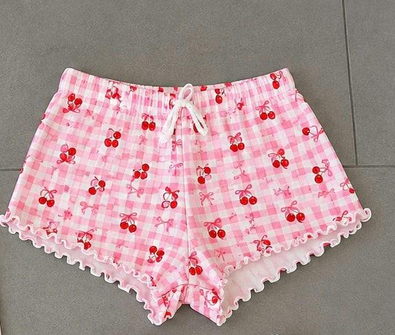Girls Printed Pointelle Shorts