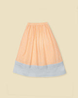 Organic Picnic Skirt in Creamsicle Wand