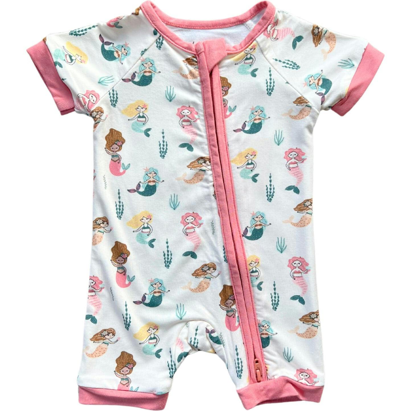 Summer Zip Romper Mermaid