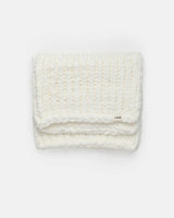 Hand-Knit Chenille Throw