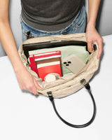 Buff/Black Medium Madison E/W Tote