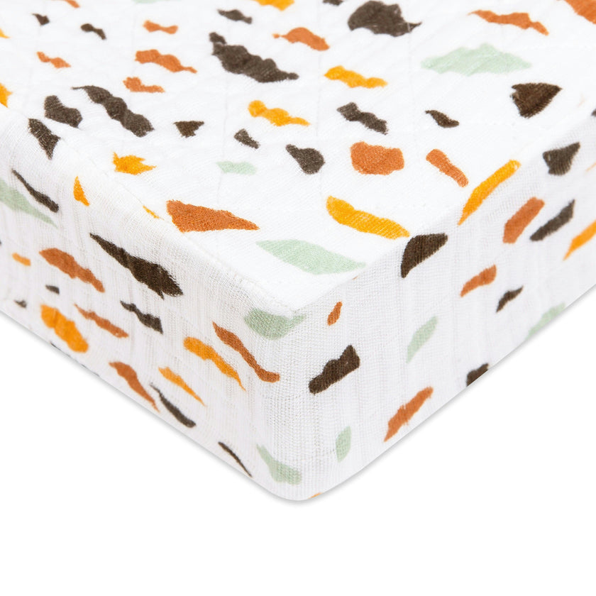 Babyletto Quilted Changing Pad Cover in GOTS Certified Organic Muslin Cotton