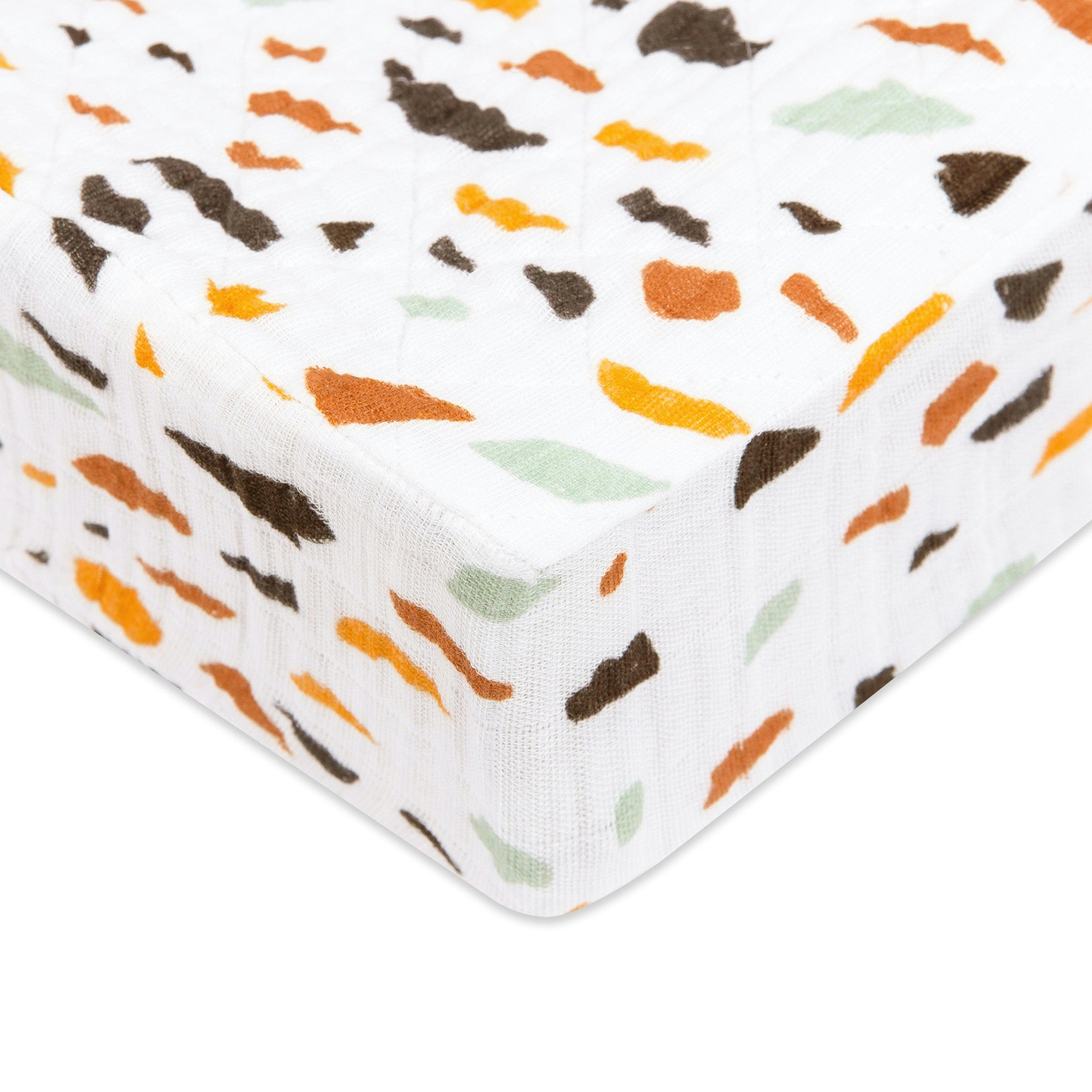 Babyletto Quilted Changing Pad Cover in GOTS Certified Organic Muslin Cotton