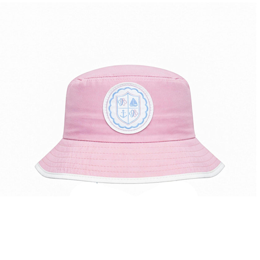 Coastal Crest Bucket Hat, Pink