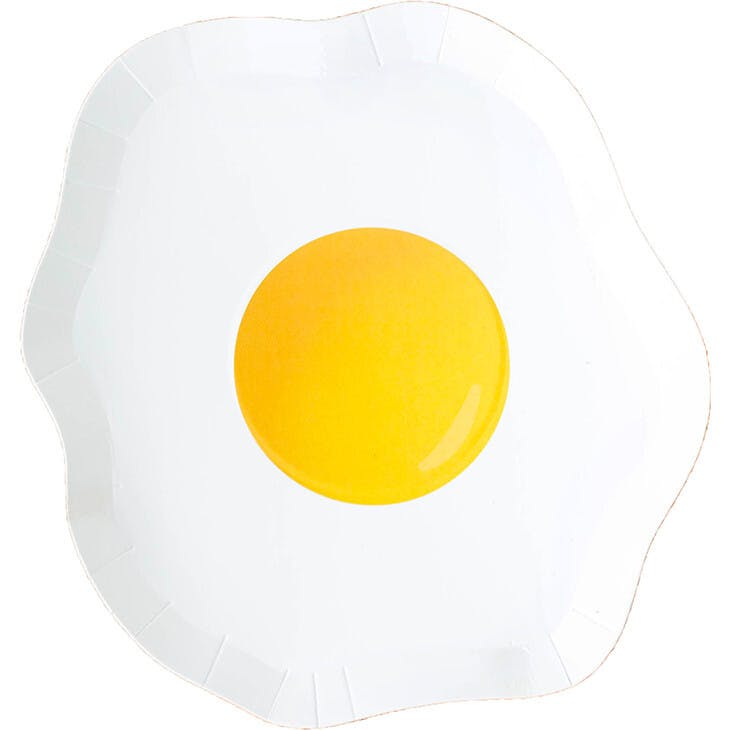 Sunny Side Up Egg Dessert Plates