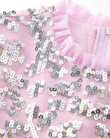 Tabitha Sequin Maxi Dress, Bubblegum Pink