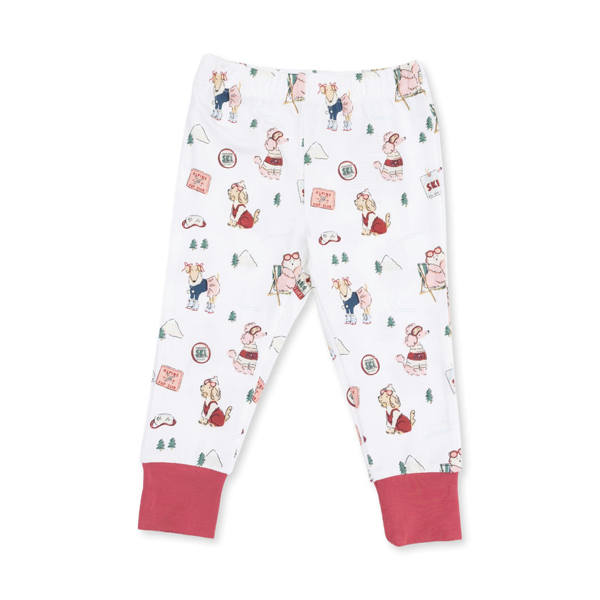 Winter Sports Dogs Pink - Long Sleeve Loungewear Set
