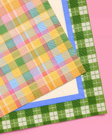 Summer Camp Napkins - 24 plaid paper napkins