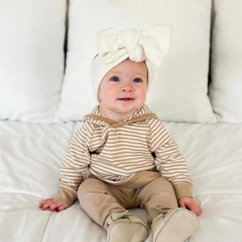 Madison Hooded Pullover Mist Stripe