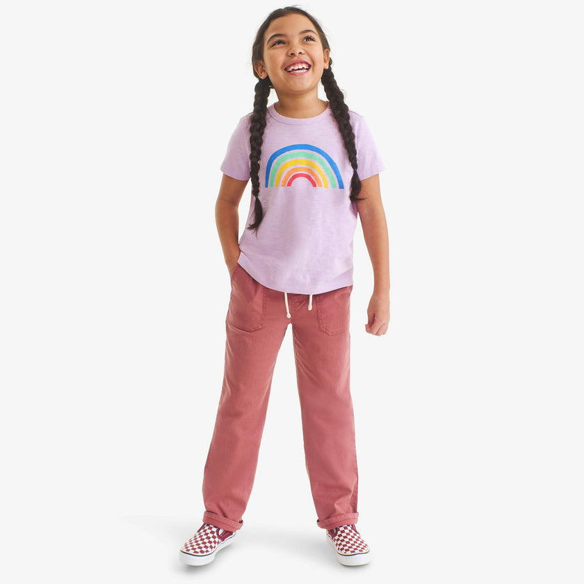 Kids garment dyed stretch chino pocket pant