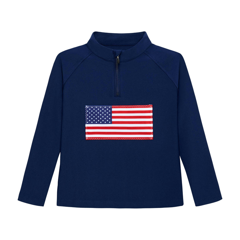 old glory half-zip
