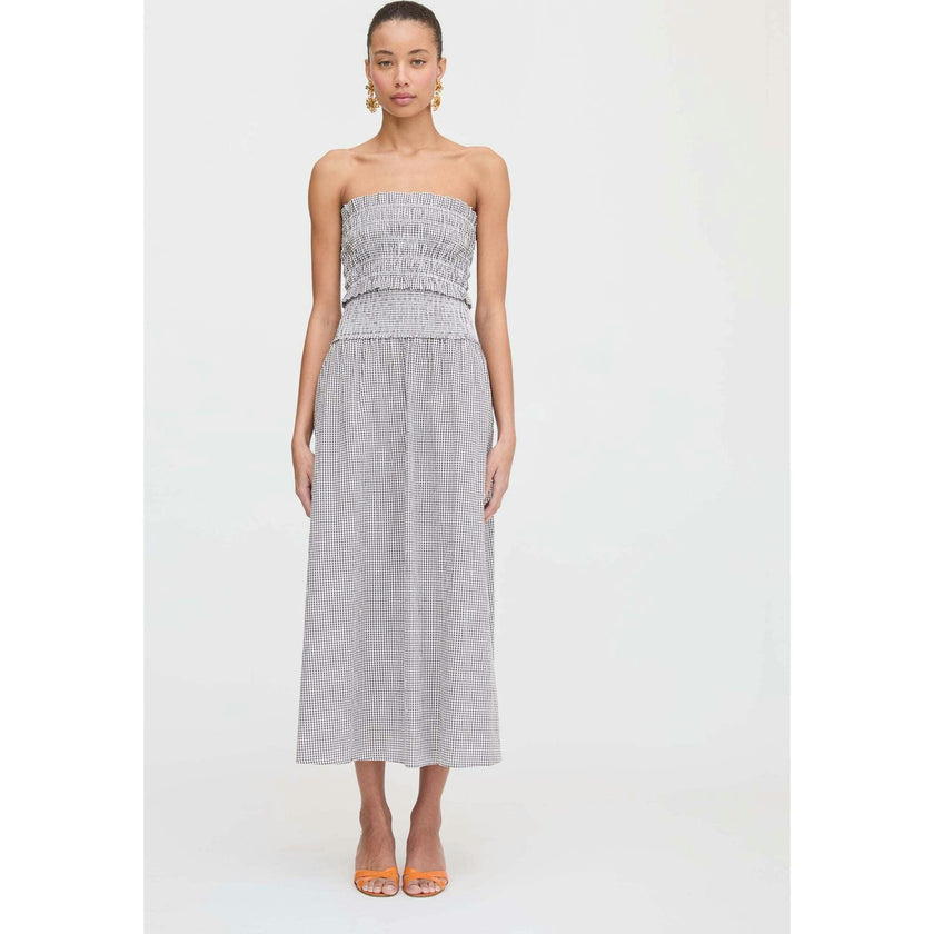 The June Nap Top - Chocolate Gingham