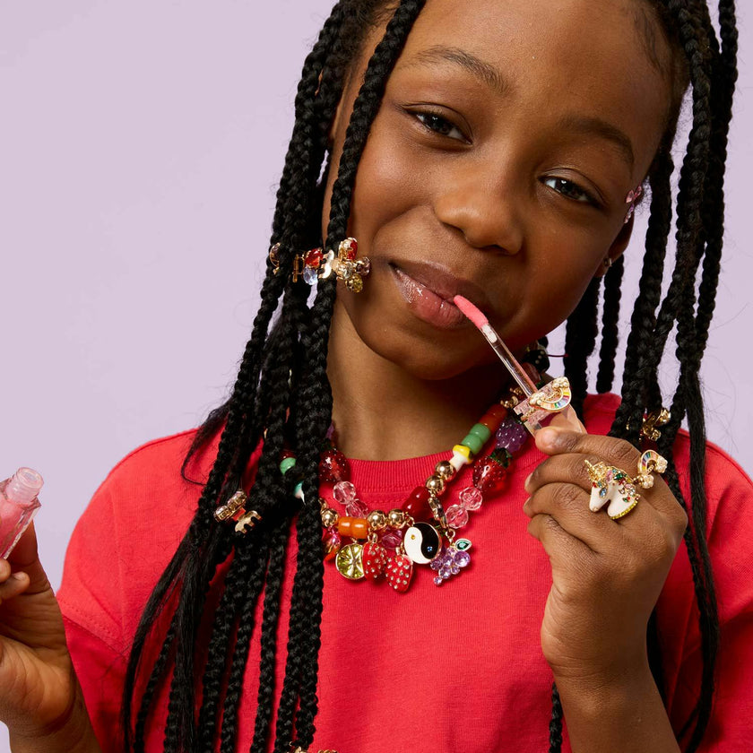 Gloss It Rainbow Lip Gloss Ring Set