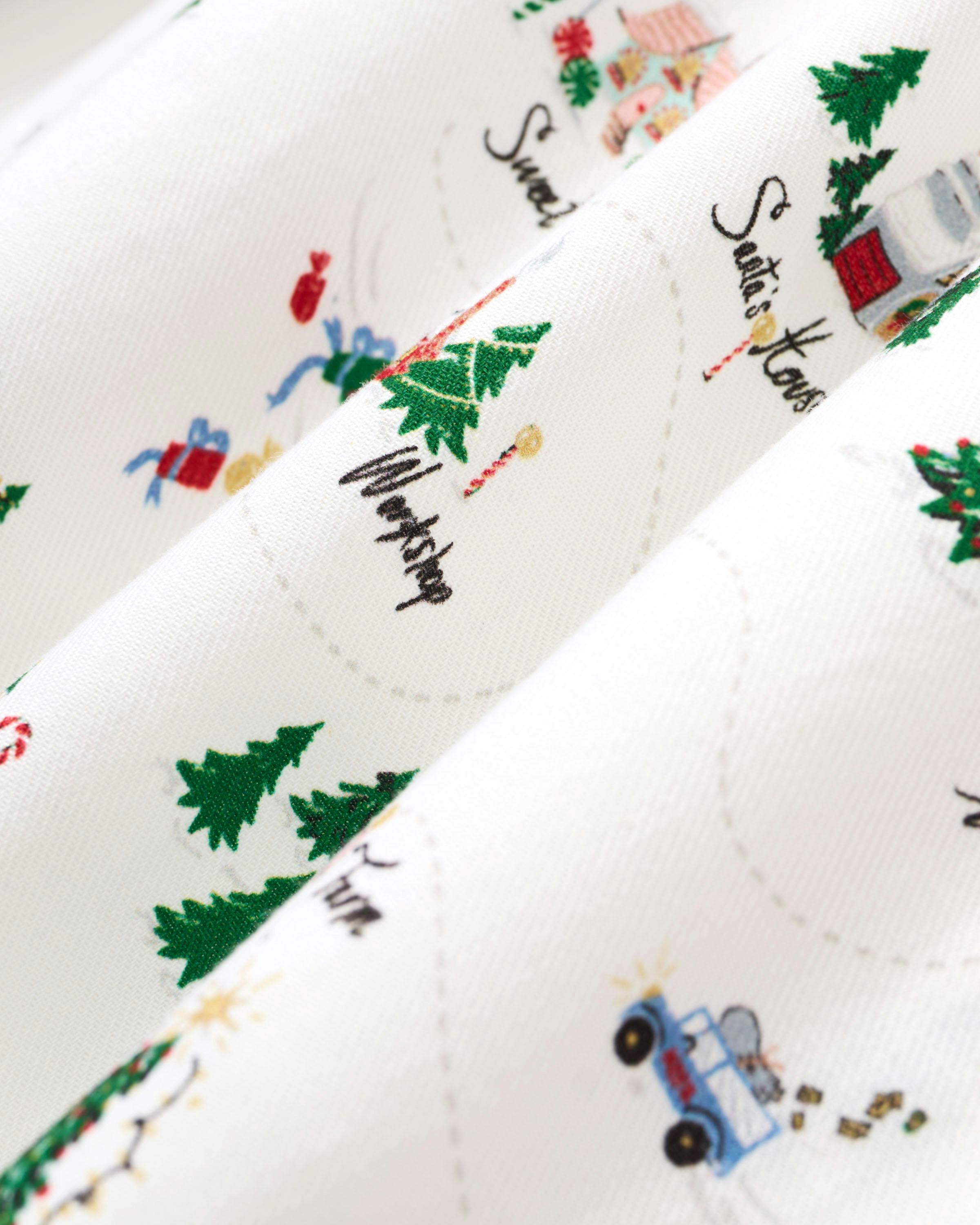 Men's Twill Pajama Set in North Pole Chronicles