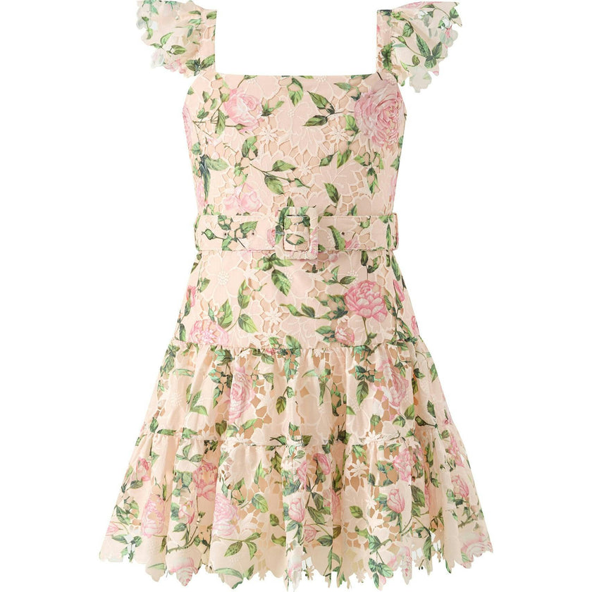 Leonora Embroidered Mini Dress