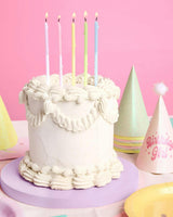 Pastel Glitter Candles - 10 glitter candles