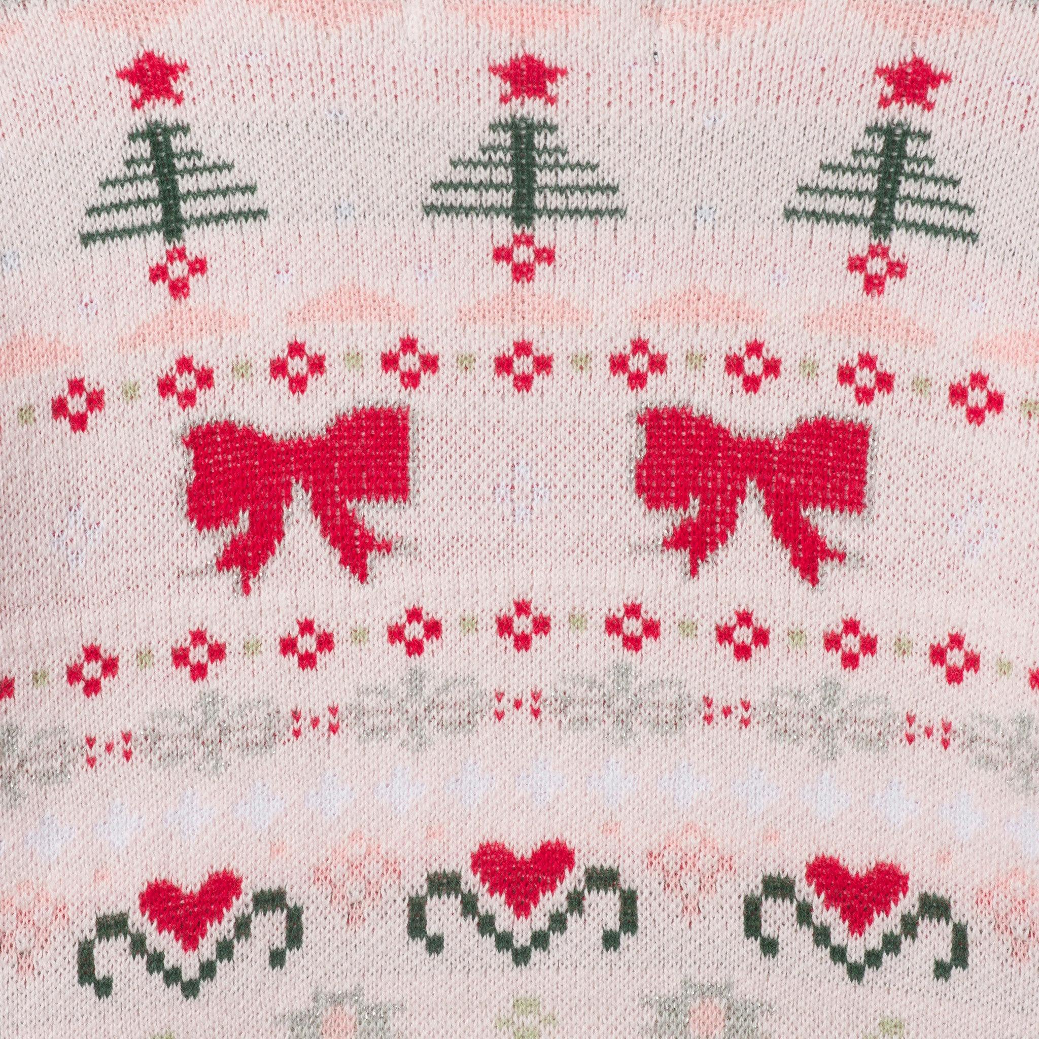 Infant (9-24M) Girls 3-Piece Sweater Set | Festive Bows & Hearts