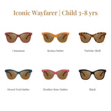 Iconic Wayfarer Ombre | Polarized Sunglasses | Child | 3-8 Y | Desert Teal Ombre