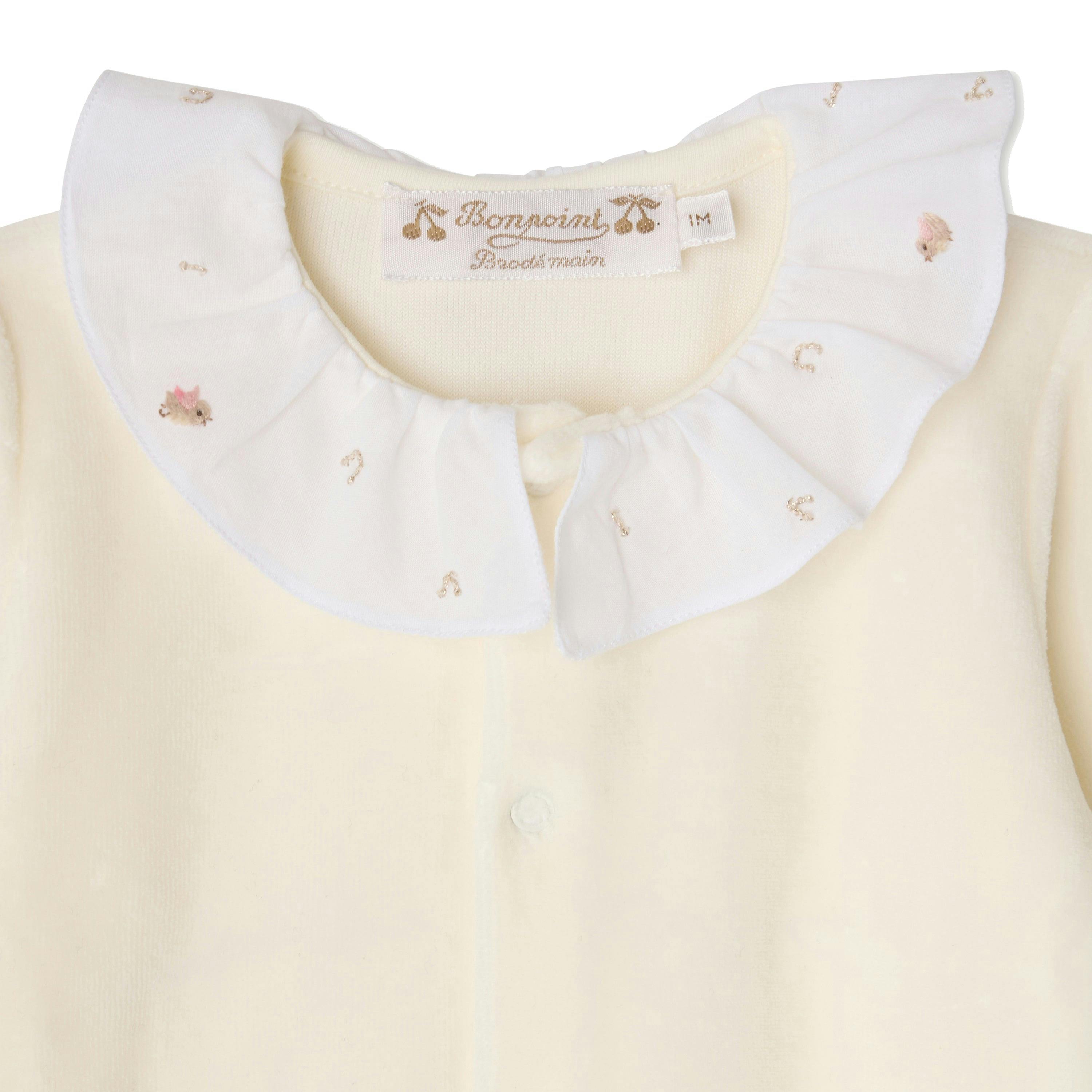 BONPOINT Lintina Songbird Pajamas - Blanc Lait