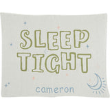Custom Personalized Baby Sustainable Knit Throw Blanket - Sleep Tight